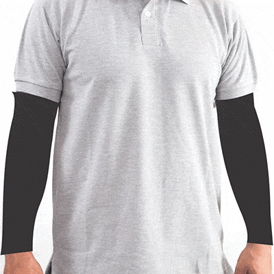 camiseta tipo polo GRIS claro