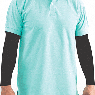 camiseta polo azul claro