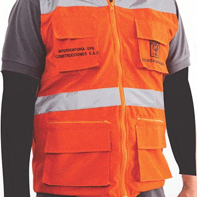 chaleco multibolsillos en antifluido