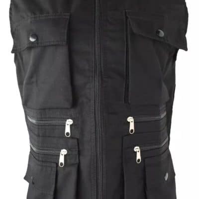 chaleco acolchado negro