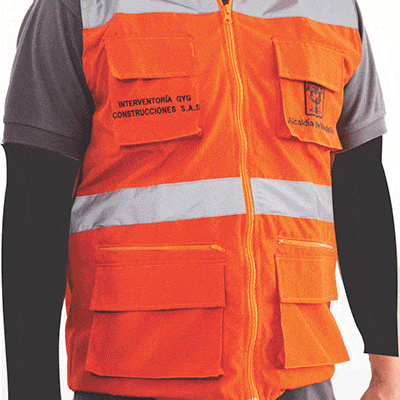 chaleco con reflectivos